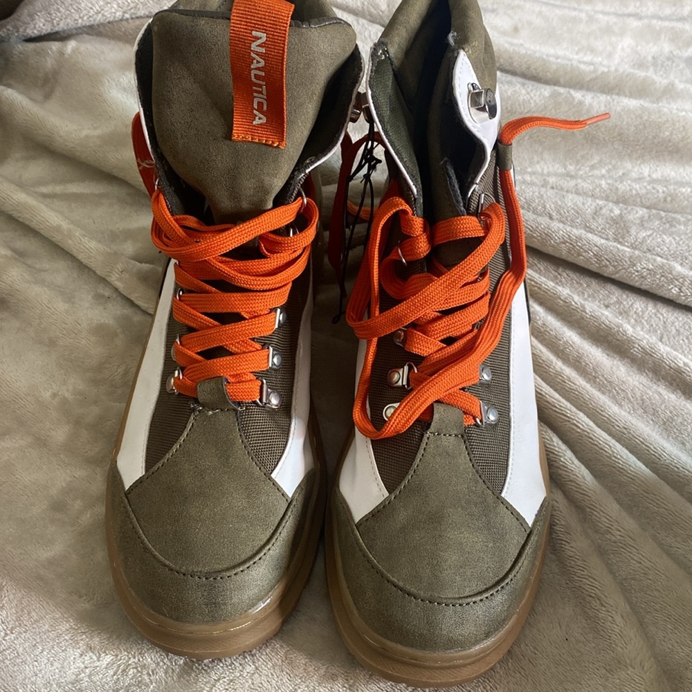 Nautica Olive Green Winter Boots. Brand New!